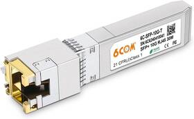 6com 744759711342 1.25g/2.5g/5g/10gbase-t Sfp Transceiver 10g To Rj45 Copper Module Cat.6a