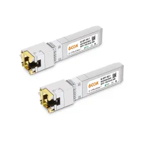 6com 754422210362 2pack 10gbaset Rj45 Sfp Transceiver 10gb To Copper Modul 6com 754422210362 2pack 10gbaset Rj45 Sfp Transceiver 10gb To Copper Modul