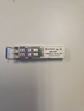 Accedian 8sn-000 Module Sfp 1000base Lx 1310 Nm Sfp-1000-sm 11db X1pc