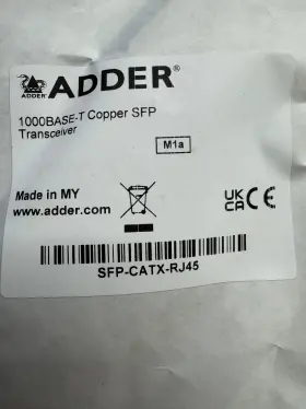 Sfp-catx-rj45 Adder Spf-catx-rj45 1000base-t Copper Sfp Transceiver