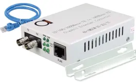 An-umgsm-as-20j-st Adnet Single Mode St Gigabit Fiber Media Converter - Built-in Module 20 Km