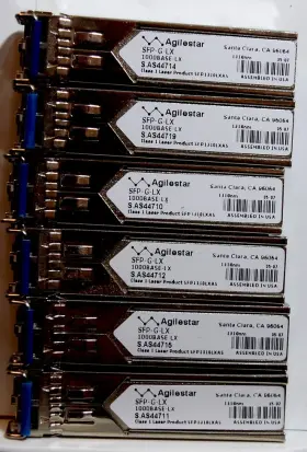 Sfp1310lx Agilestar Lot Of 6 - Sfp-g-lx 1000base-lx 1310nm Tested Good