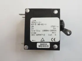 Ieg11-1-62-5.00-01-v Airpax 5a 250v 2-pole Circuit Breaker