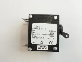 Ieg66-1-62-20.0-01-v Airpax 20a 250v 2-pole Circuit Breaker