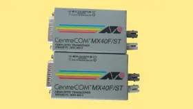 At-mx40f Allied Telesyn Centrecom At-mx40f/st Lot Of 2 Fiber Optic Transceiver