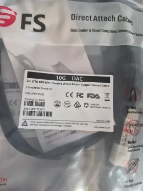 Sfp-h10gb-cu2m Alwong P/n Sfp-10g-pc02 2m 7ft Cisco Compatible 10g Sfp Passive Dac - 6 Cables