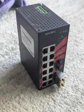 Lnp-1604g-sfp Antaira 16-port Industrial Gigabit Poe Unmanaged Ethernet Switch