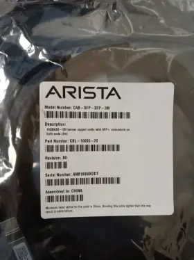 Cab-sfp-sfp-3m Arista Cbl-10005-20 Genuine 10gb Sfp Direct Attach Copper Cable Lot Of 10