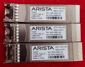 Xvr-10001-20 Arista Lot Of 3 10gbase-sr 400m 850nm Sfp Transceivers