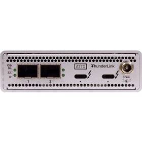 Atto Technology Tlfc-3322-d00 40gb/s Thunderbolt 3 2-port To 32gb/s Fc Includes Sfps