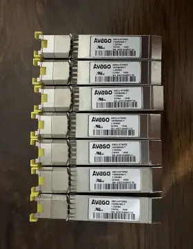 Abcu-5730rz Avago Lot Of 7 - 1000 Base-t 1.25gbd Rj-45 Sfp Transceiver Module