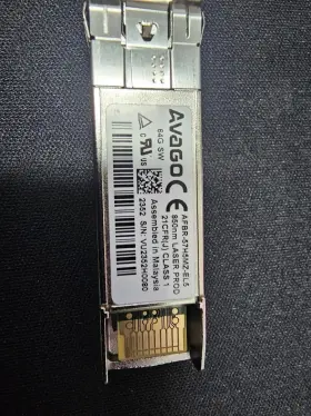 Afbr-57h5mz-el5 Avago Lot Of 10 64g Fc Sfp56 Transceiver 850nm Sw Mmf Genuine