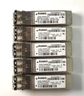 Afbr-709smz-na1 Avago Lot Of 5 10g Sfp Swl 850nm 300m 332-00279r6 Transceiver