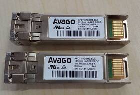 Avago Afct-57g5mz-elx Lot Of 2 32g Lr Sfp 850nm Transceiver Gbic