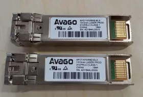 Afct-57g5mz-elx Avago Lot Of 2 32g Lr Sfp 850nm Transceiver Gbic