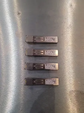 Abcu-5700rz-tp1 Avago Jc009a Lot Of 4 Hp Rj-45 1000base-t Sfp Transceiver Module
