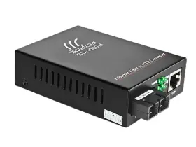 20km Baudcom 762715787194 Gigabit Singlemode Fiber To Ethernet Media Converter Dual Sc Up