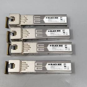 Black Box Lfp417 Lot Of 4 Sfp Rj45 Transceiver Modules 1000mbps Gigabit