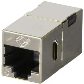 Black Box Network Services 822088078203 Cat6 Coupler - Shielded Straight-pin Office Silver 10-pack