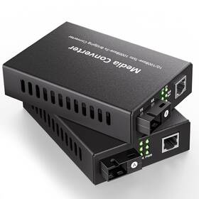 Bliyee Bly-100m-dmdq-sfq A Pair Single Mode Bidi Fiber To Ethernet Media Converter Smf Sc