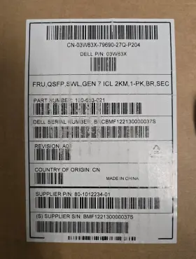57-1000506-01 Brocade Dell Gen 7 Icl 2km Fibre Channel Qsfp Transceiver For X7