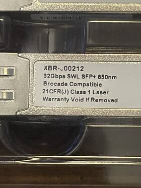 Brocade Xbr-00212 32gbps Swl Sfp Transceiver Modules Lot Of 20 For