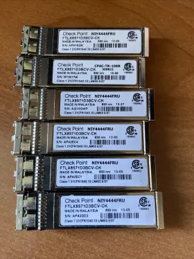 Ftlx8571d3bcv-ck Check Point Lot Of 6 - P/n 850nm 10gbe Sfp Transceiver Module