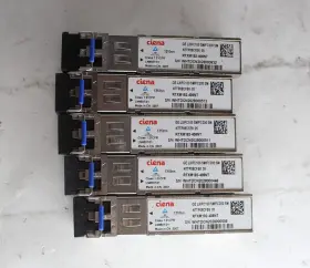 Rtxm192-408nt Ciena Nttp06cfe6 Lot Of 5 Ge Lx/fc100 Sm/fc200 Optical Transceiver