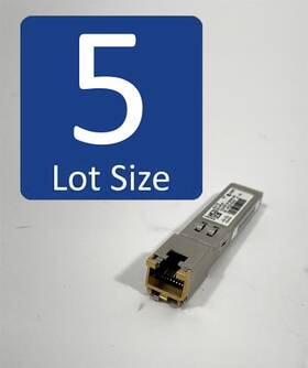 Cisco 30-1475-01/02/03 Lot Of 5 Genuine Glc-te 1000base-t Sfp Transceiver Module