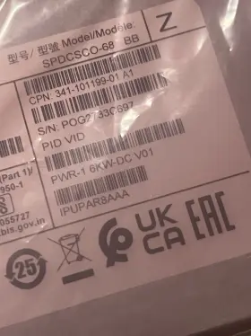 341-101199-01 Cisco Nib Pwr-1.6kw-dc V01 Part Number A1