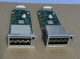 C9300-nm-8x Cisco 73-16295-05 2x Network Modules Tested Working Face Plate Damage