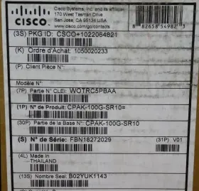 Cisco 882658549823 Cpak-100g-sr10 Lot Of 2 Transceiver 100gbps Fiber Optical Module Genuine