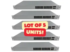 Ms120-24-hw Cisco A90-115100 Lot Of 5 Meraki 24 Port Switch Brand New Unclaimed