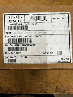C9300-nm-4m Cisco Catalyst 9300 4 X Mgig Network Module Excess