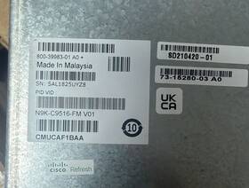Cisco N9k-c9516-fm-e2 Nexus 9500 16-slot 800gbps Cloud-scale Fabric Module-new