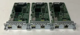 Nim-1ge-cu-sfp Cisco Lot Of 3 1-port Gigabit Module Dual Mode Rj45 Sfp Nim-1ge