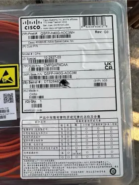 Qsfp-h40g-aoc3m Cisco New Sealed Genuine - 40gbase Qsfp Cable 3m 10-2927-03