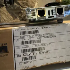 Wic-1am-v2 Cisco 1 Port Analog Modem Wan Interface Card V2