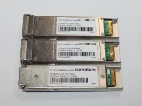 Ftlx1612m3bcl-curv Curvature Lot Of 3 - 10gbase-er Sfp Smp Transceiver