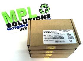 Dell 407bbos Lot Of 4 New Xty28 Sfp-1g-t 1000base-t 100m Copper Rj-45 Transceiver Module