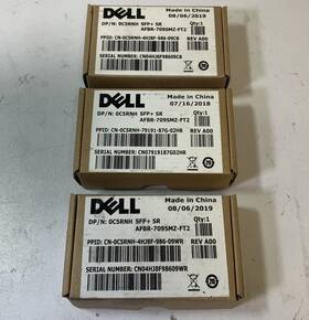 Dell Afbr-709smz-ft2 Lot Of 3 Sfp Sr 10g Optical Network Transceiver Inch O2b