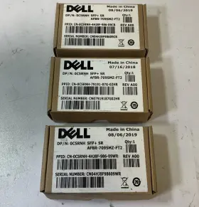 Afbr-709smz-ft2 Dell Lot Of 3 Sfp Sr 10g Optical Network Transceiver Inch O2b