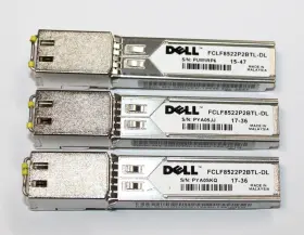 Fclf8522p2btl-dl Dell Lot Of 3 - 1000base-t Copper Sfp Transceiver Module