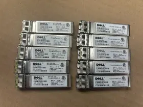 Ftlx8574d3bcl-fc Dell Lot Of 10 Wtrd1 10gb Sfp Transceivers