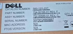 Dell S60-12g-2st New Force10 2pt 12g Stacking Module For S60 754-00166-01