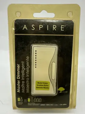 9534ws-k Eaton Aspire Master Dimmer Multi-locations And Single Pole 600w New 9534ws-k Eaton Aspire Master Dimmer Multi-locations And Single Pole 600w New