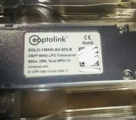 Eold-138hg-5h-xdx Eoptolink Lpo Osfp 800g Dual Mpo-12 Dr8 500m