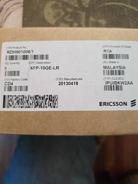 Ericsson Ftlx1412d3btl-eq Rdh901008/1 R1a 10gb/s 10km 1310nm Transceiver Bg-sd
