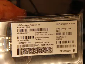 Lcp-10g3b4hdrme1 Ericsson Cpri And 10g-base-lr Sfp Transceiver Rdh 102 65/2