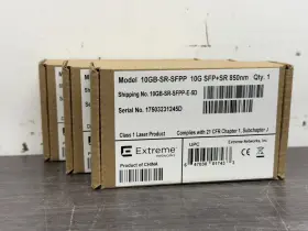 10gb-sr-sfpp-e-5d Extreme Networks Lot Of 3 10g-sr-sfpp 10g Sfp Sr 850nm - Y11